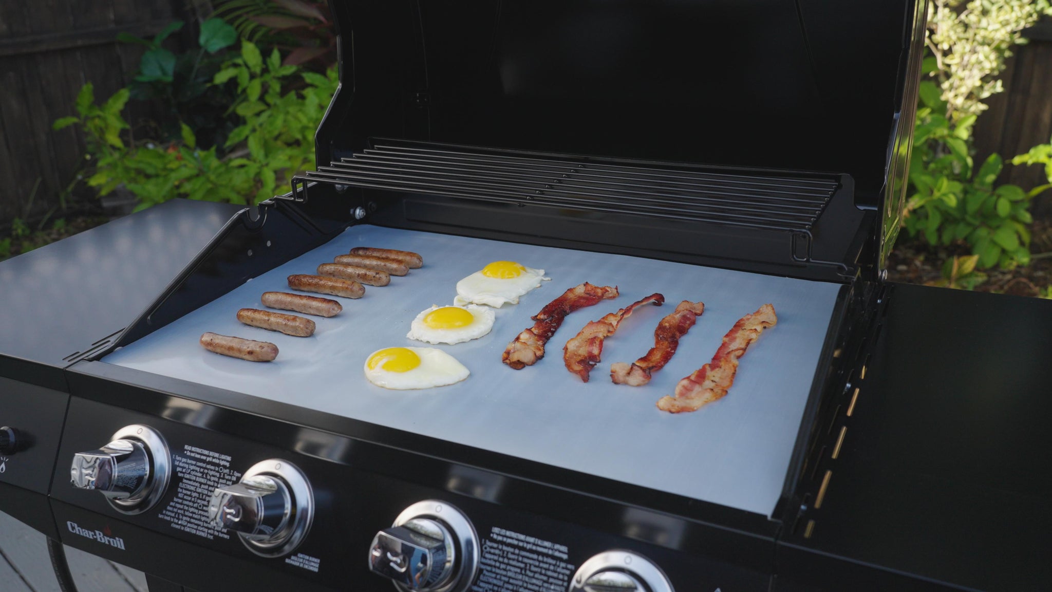 Universal GrillGuard for Rectangular and Round Grills | 100% FDA Approved and PFOA/BPA Free