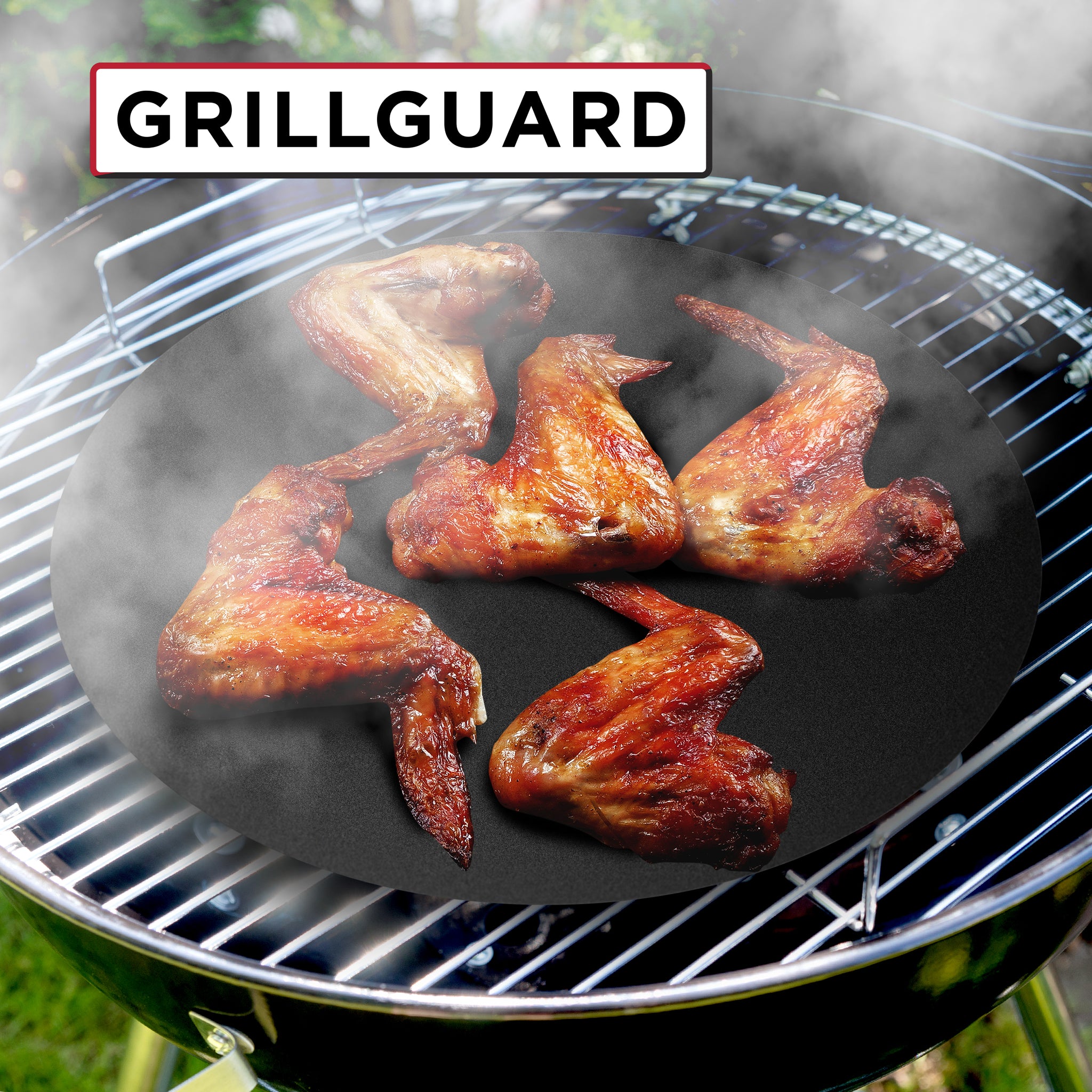 Universal GrillGuard for Rectangular and Round Grills | 100% FDA Approved and PFOA/BPA Free